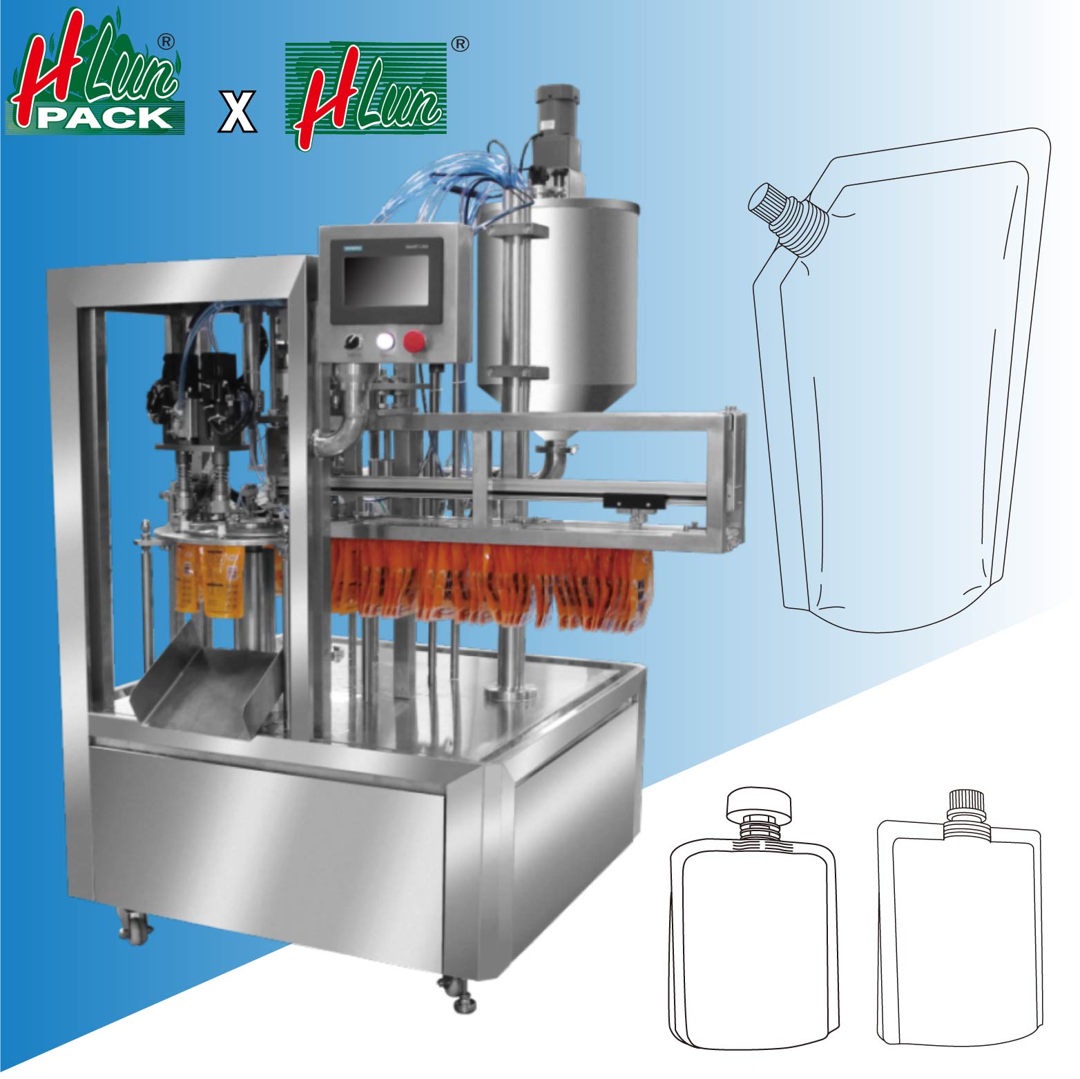 M&aacute;quinas Doypack de bolsa con pico