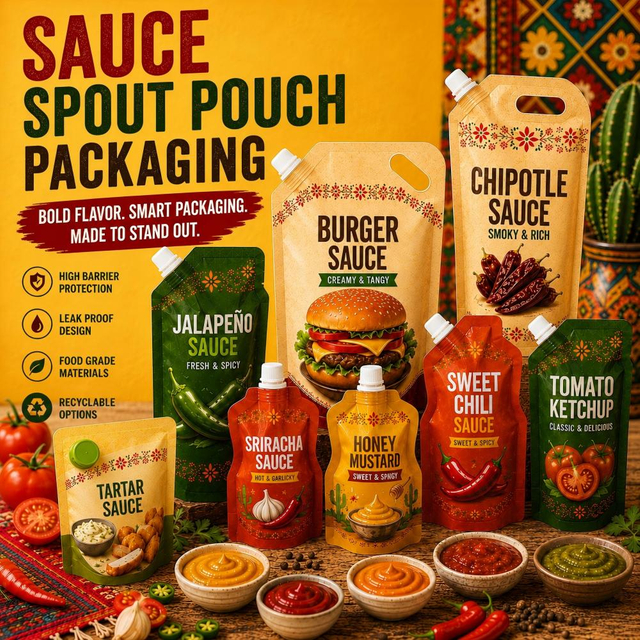 Saus- en specerijverpakking